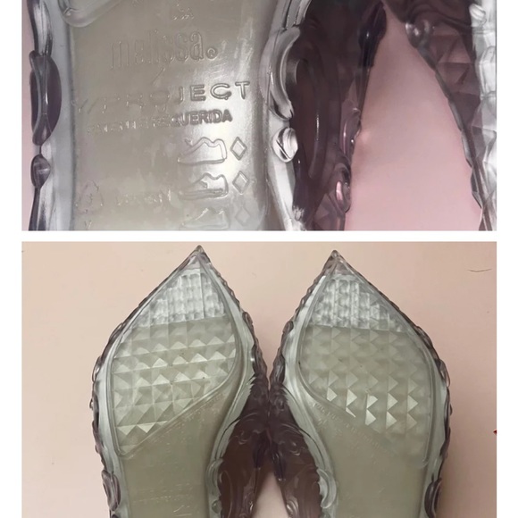 Melissa Court Shoe Y Project Clear Heels Size 7 - Picture 6 of 16